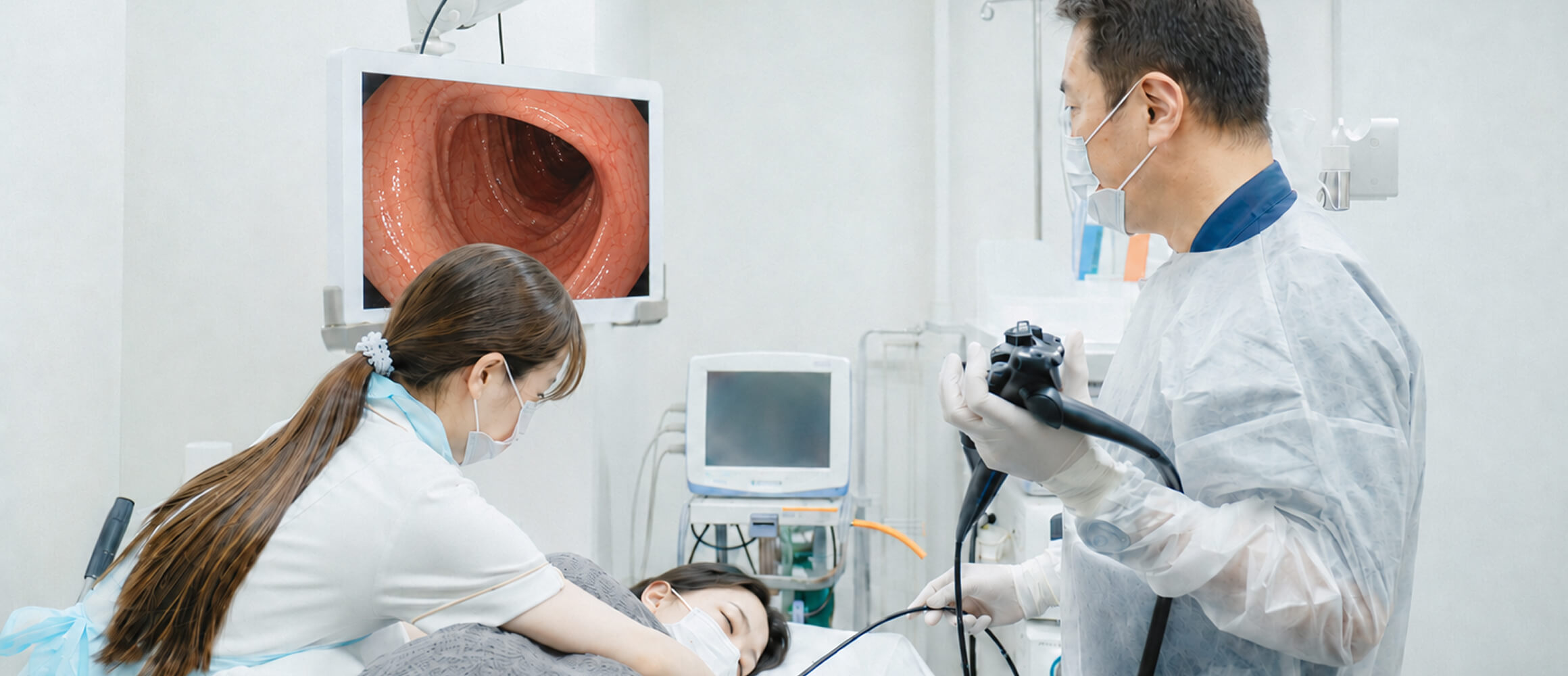 眠っている間に終わる大腸内視鏡検査